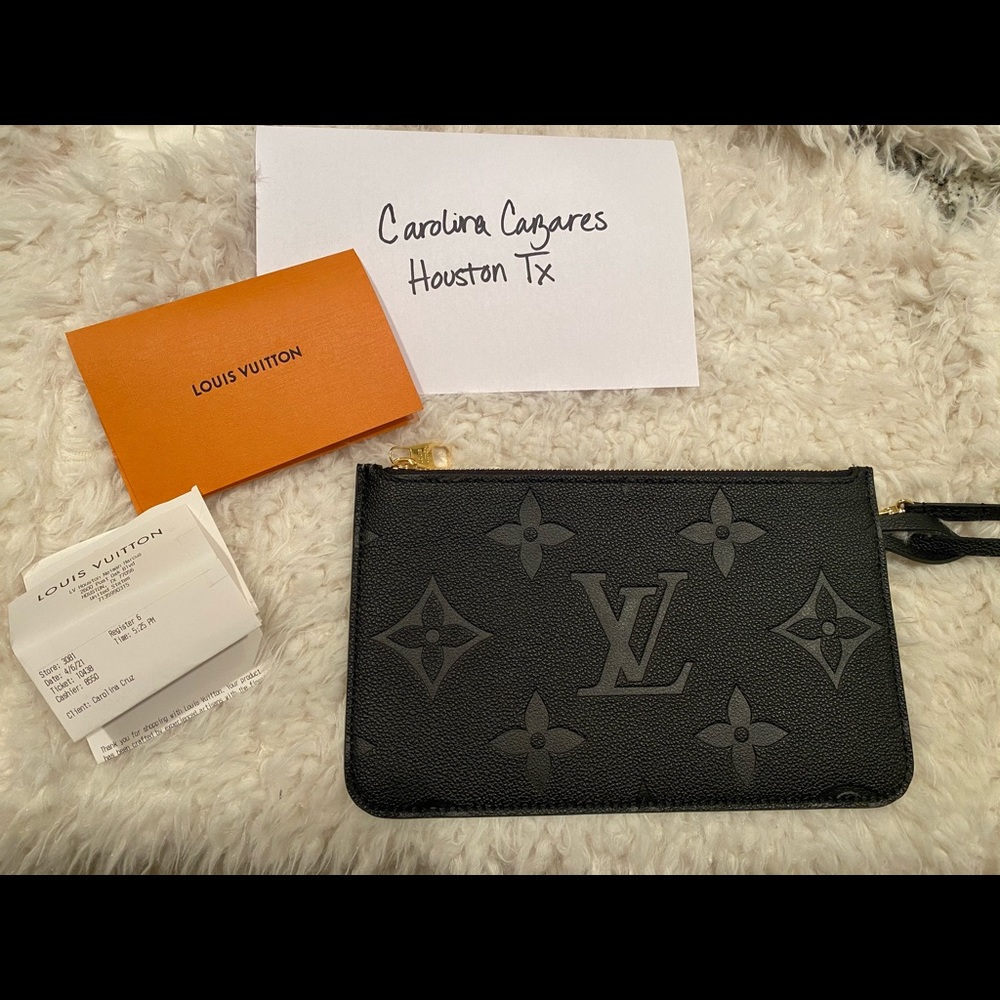 Neverfull MM Empreinte Noir Pouch Only